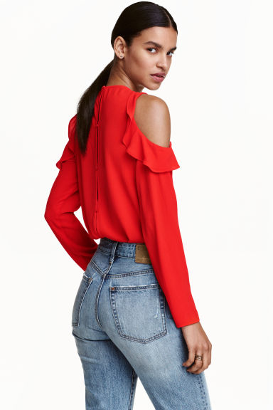 cold-shoulder-crepe-top